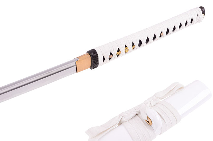 Katana Shirasaya Fudoshin, Blanc - Aiguisé
