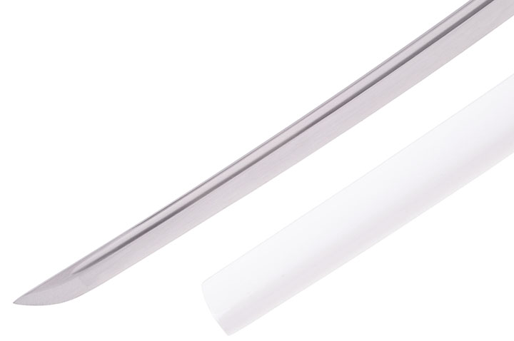 Katana Shirasaya Fudoshin, Blanc - Aiguisé