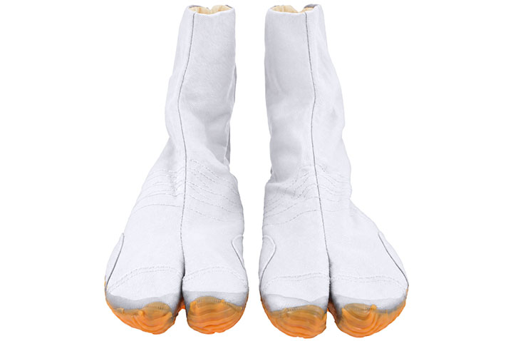 Sapatos de Ninja Tabi - Exterior, Solas de Borracha