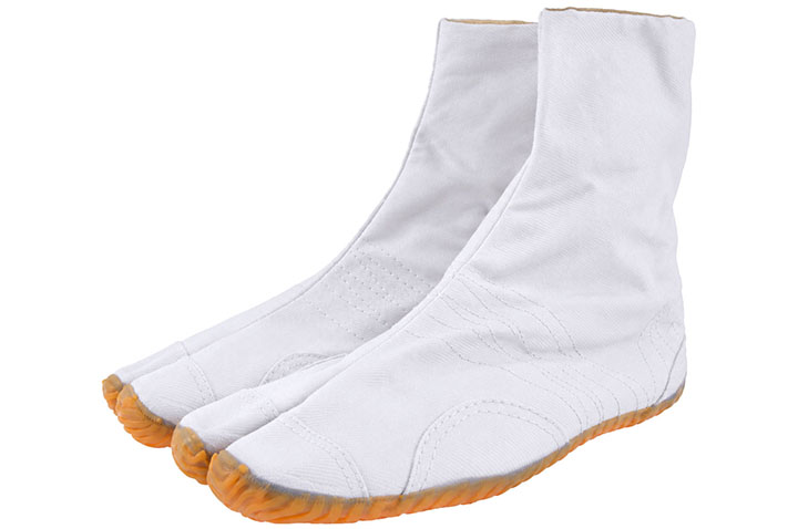 Sapatos de Ninja Tabi - Exterior, Solas de Borracha
