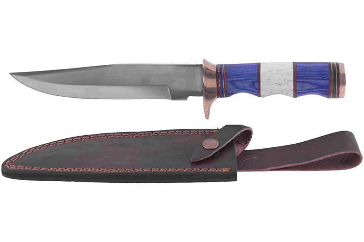 Adaga de Caça Grande, Tricolor (32cm)