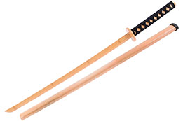 Katana with scabbard, Training - Natural Bamboo