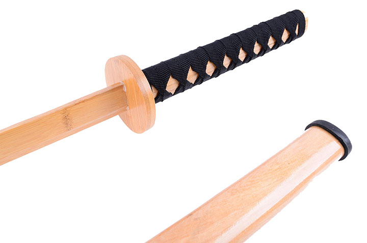 Katana con vaina, Entrenamiento - Bambú natural