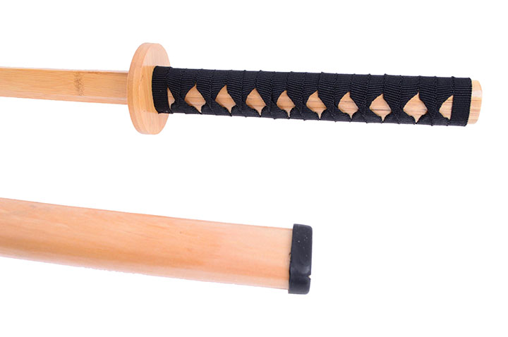 Katana com bainha, Treino - Bambu natural