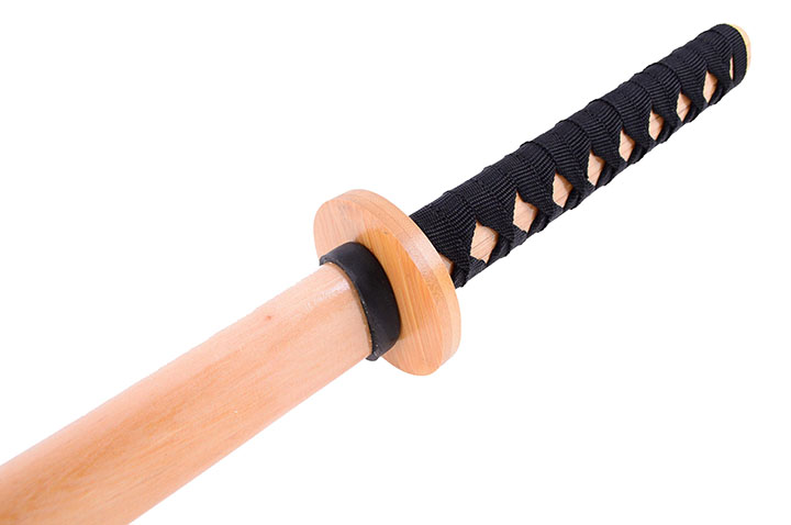 Katana com bainha, Treino - Bambu natural
