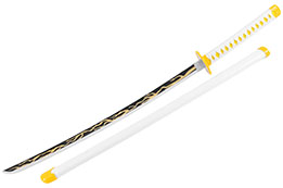 Katana com lâmina de madeira, Zenitsu - Matador de Demónios