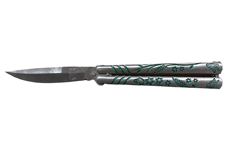 Couteau Papillon, Fée - Métal (23cm)