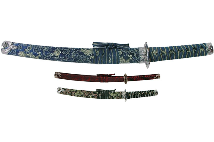 Tanto Ornamental, Flores e Dragão