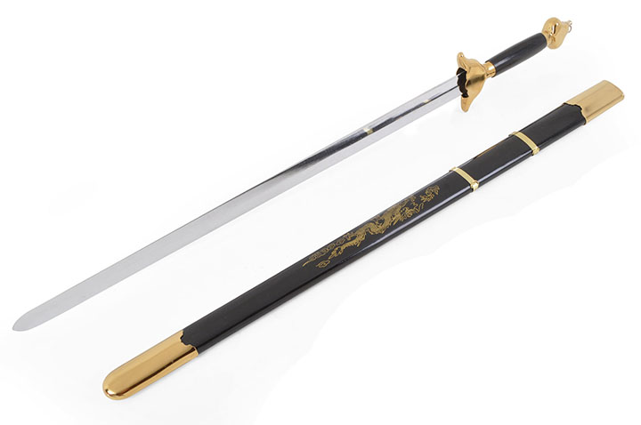 Espada de iniciação, Modelo preto - semi-flexível