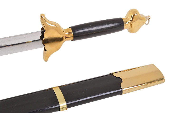 Espada de iniciação, Modelo preto - semi-flexível