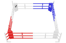 Frameless boxing ring, Floor anchor attachment | NineStars®