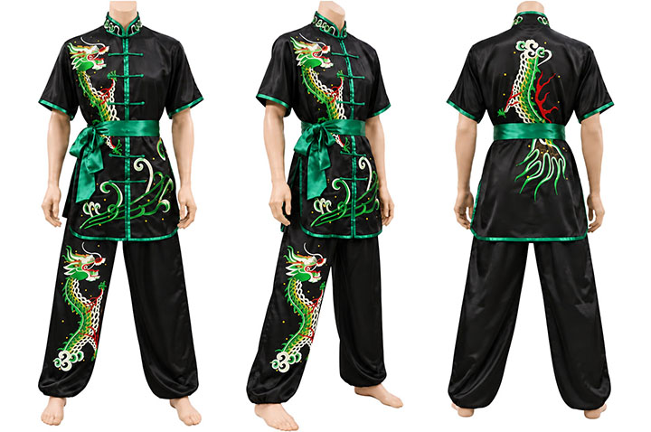 Fato de Chang Quan - Bordado, Dragão Verde