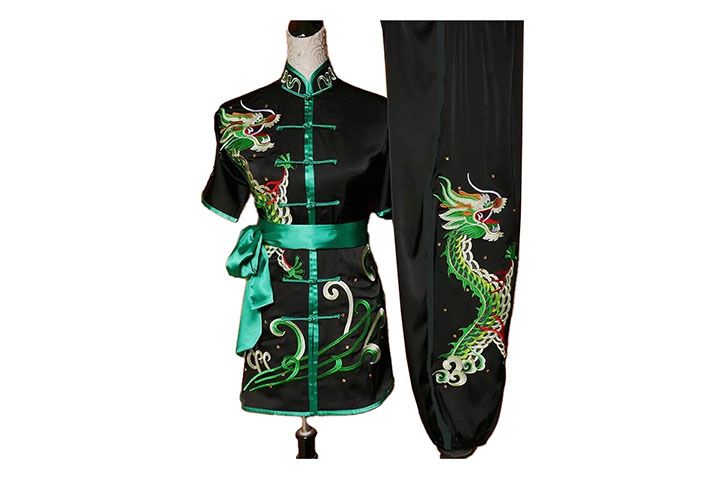 Fato de Chang Quan - Bordado, Dragão Verde
