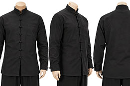 Chinese shirt - Mao collar & Brandenburg closure, 100% Cotton