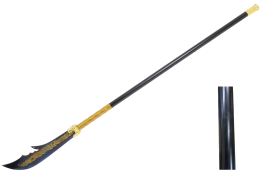 High-End Naginata, Blue & Gold (Damaged staff)