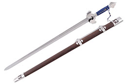 Espada Ming, Gale Wind - Acero de Damasco, Forja LK Chen
