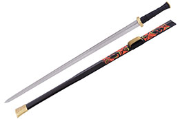 Espada Chu, Magnificent - Acero de Damasco, Forja LK Chen