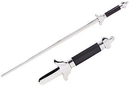 Retractable Tai Ji Straightsword, Polished Stainless Steel