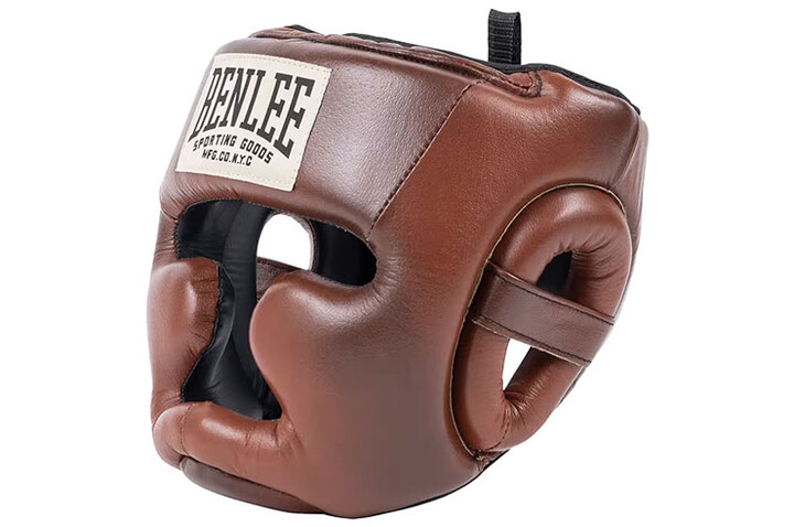 Capacete integral, couro genuíno - Vintage, Benlee
