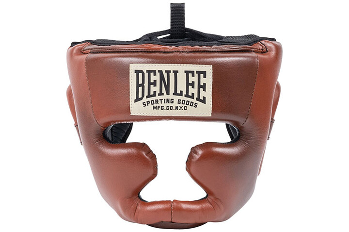 Capacete integral, couro genuíno - Vintage, Benlee