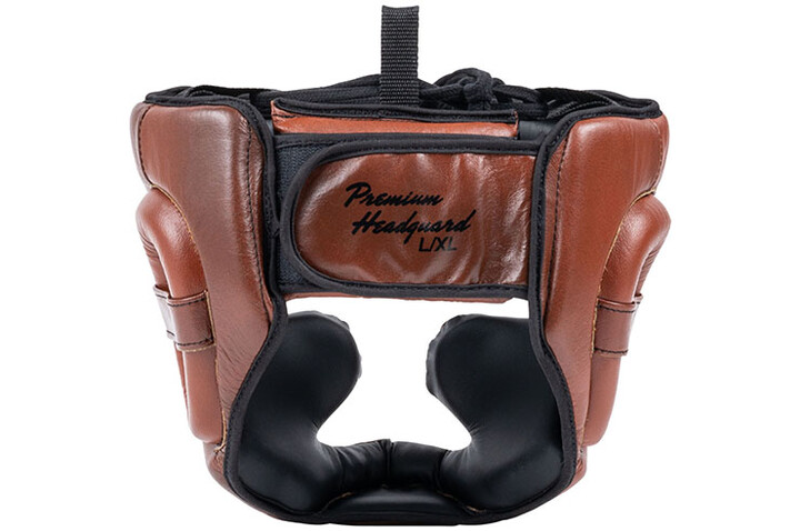 Capacete integral, couro genuíno - Vintage, Benlee