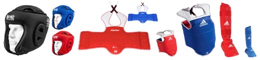 Protections taekwondo