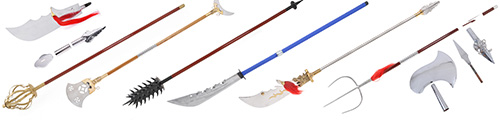 Long weapons, Kits