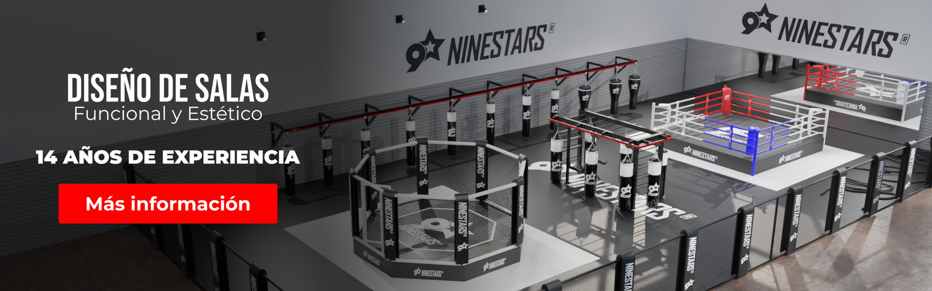 Fight Zone - Gimnasio completo personalizado, NineStars